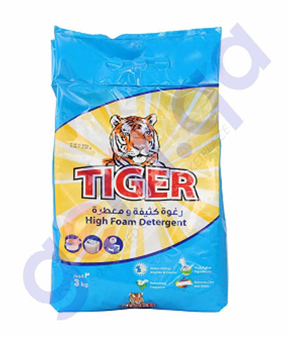 Buy Tiger High Foam Detergent Powder 3kg Price Online Doha Qatar