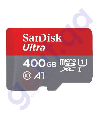 SAN DISK ULTRA MICRO SD 100MB/s  CLS 10 400GB SDSQUAR-400G-GN6MN