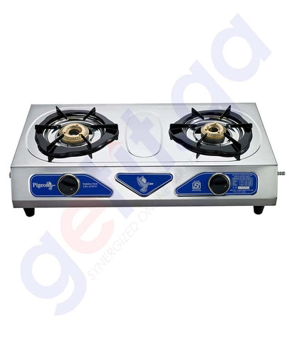 Buy Pigeon Stainless Steel LPG Stove 2Br Duo in Doha Qatar