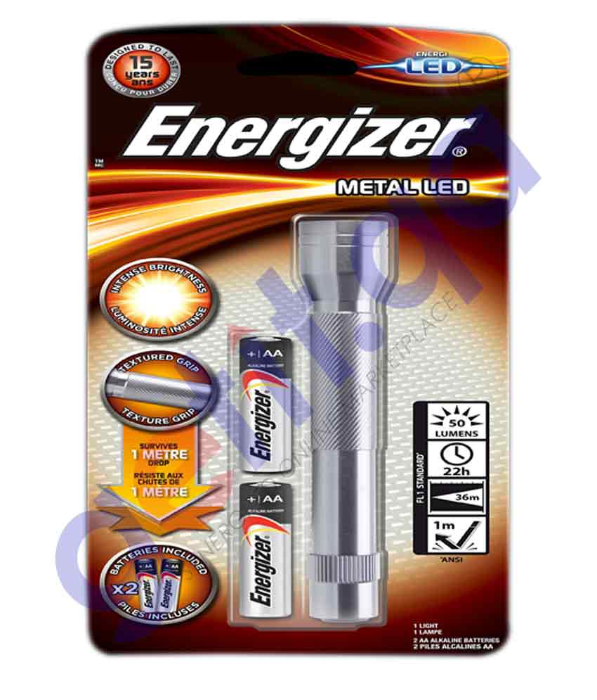 Buy Energizer Metal LED Light 2AA Price Online Doha Qatar