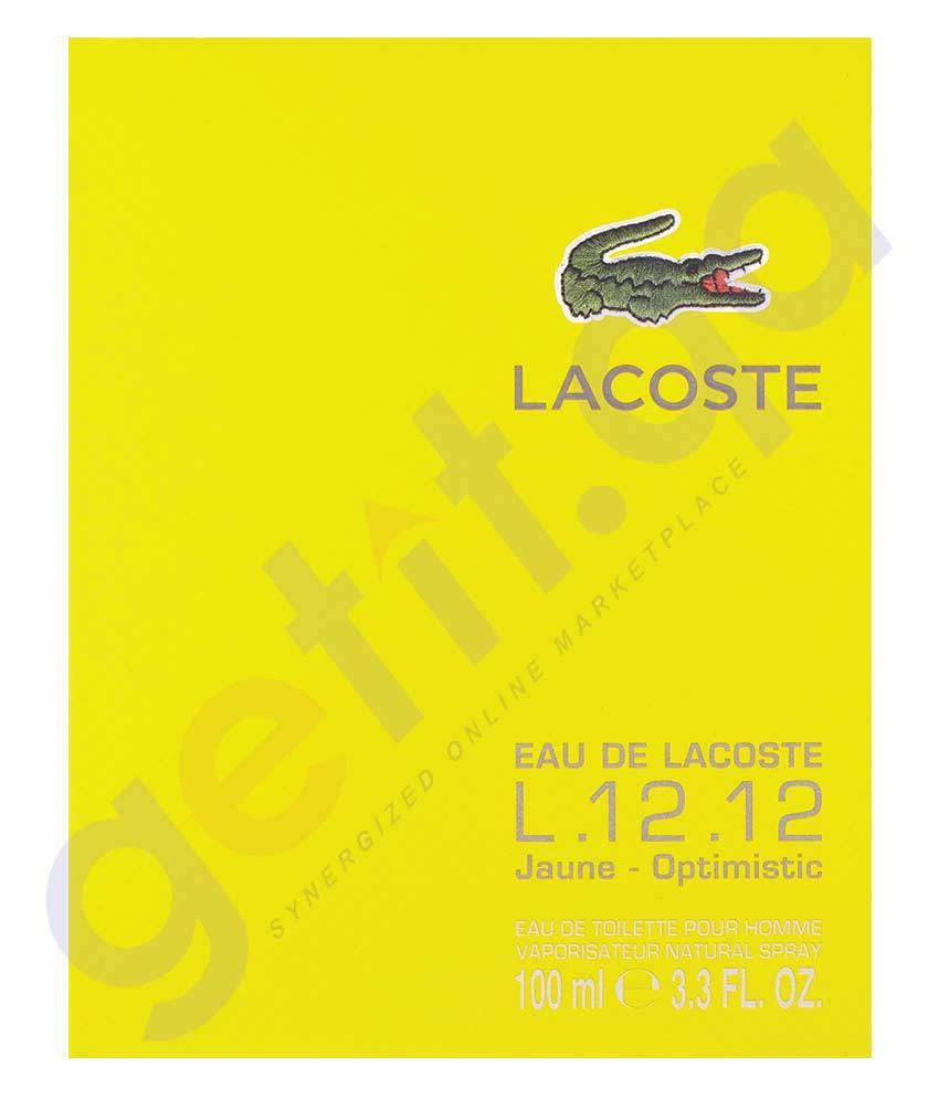 Lacoste yellow outlet 100ml