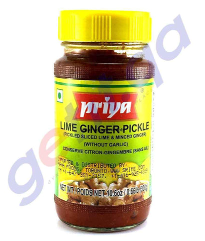 PICKLE - PRIYA  LIME GINGER PICKLE - 300