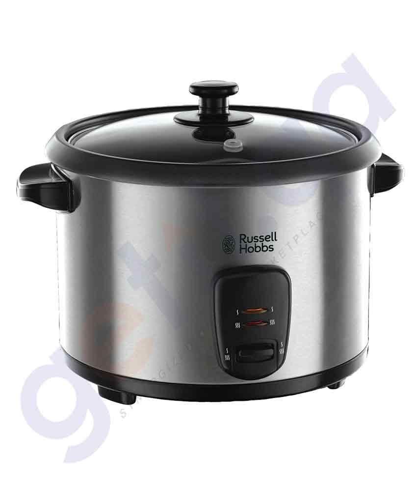 BUY RUSSELL HOBBS 1.8L RICE COOKER & STEAMER - 19750-56 IN QATAR | HOME DELIVERY WITH COD ON ALL ORDERS ALL OVER QATAR FROM GETIT.QA