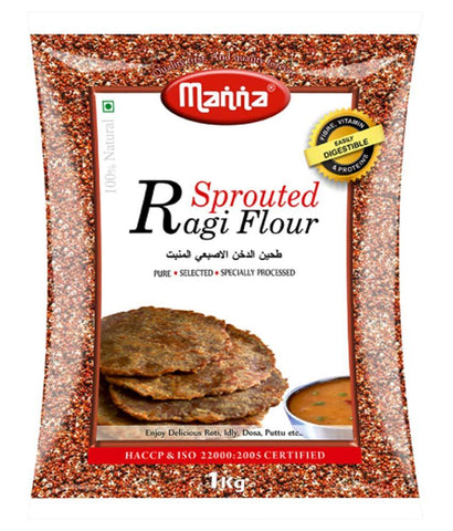 RICE POWDER - MANNA SPROUTED RAGI FLOUR 1KG