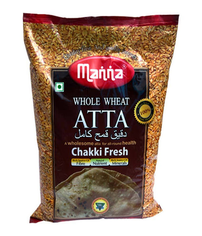RICE POWDER - MANNA WHOLE WHEAT CHAKKI FRESH ATTA 5KG