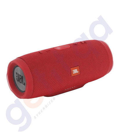 Speakers - JBL Charge 3 Waterproof Portable Bluetooth Speaker – RED