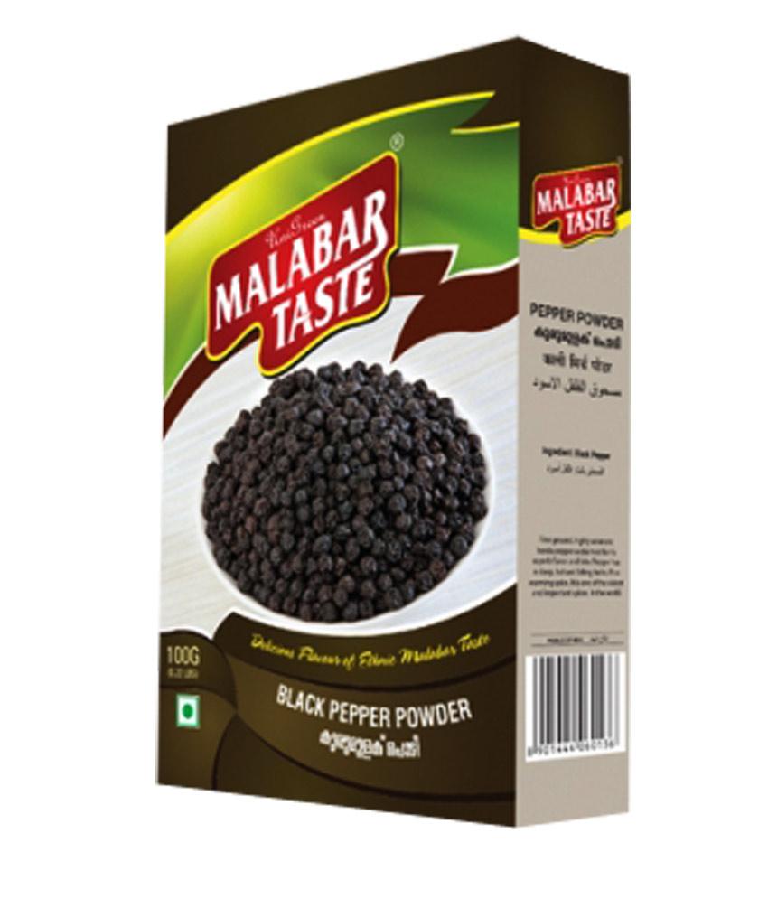 Spices & Herbs - MALABAR TASTE PEPPER POWDER 100GM