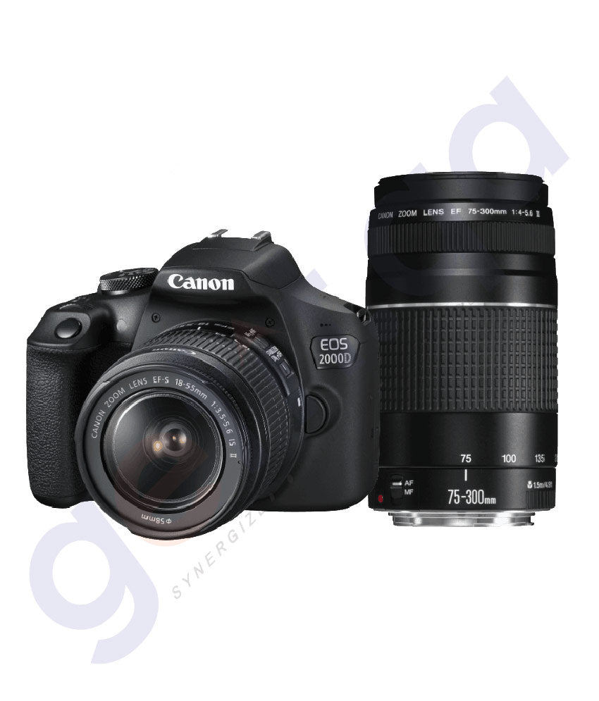 Canon EOS 4000D DSLR Camera EF-S 18-55 mm f/3.5-5.6 III Lens + Buzz-Photo  Close up Lens Kit 