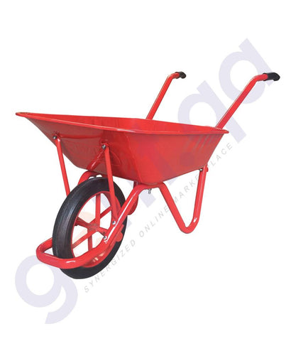 TROLLEY - KANAT WHEEL BARROW  (0.90mm THICKNESS)   KANAT PLUS  100LTR CAPACITY  RED –KPD161